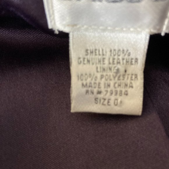 Chico's Ostrich Leather Jacket- size 4 (Chico's -0-) - Picture 10 of 12